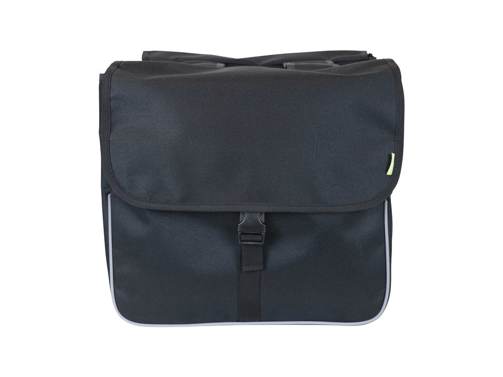 Dresco Dubbele Fietstas Shopper - 26 Liter - Zwart