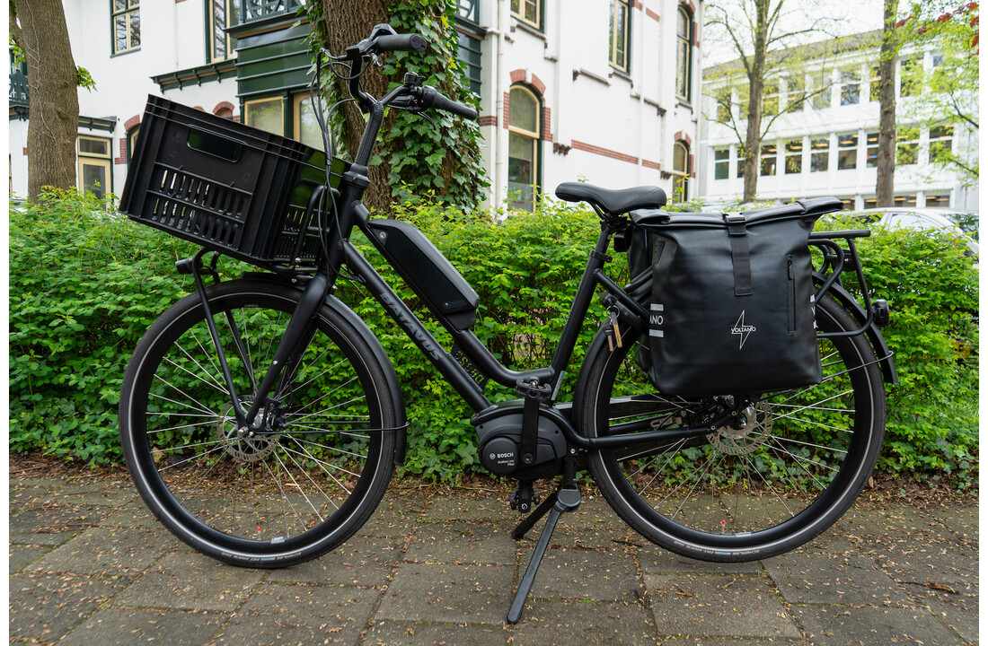 Voltano Dubbele Fietstas Rolltop E-bike Pro - Zwart - 48 Liter - 100% Waterdicht