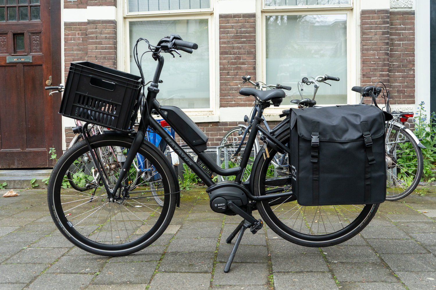 Voltano Dubbele Fietstas XXL - Zwart - 60 Liter