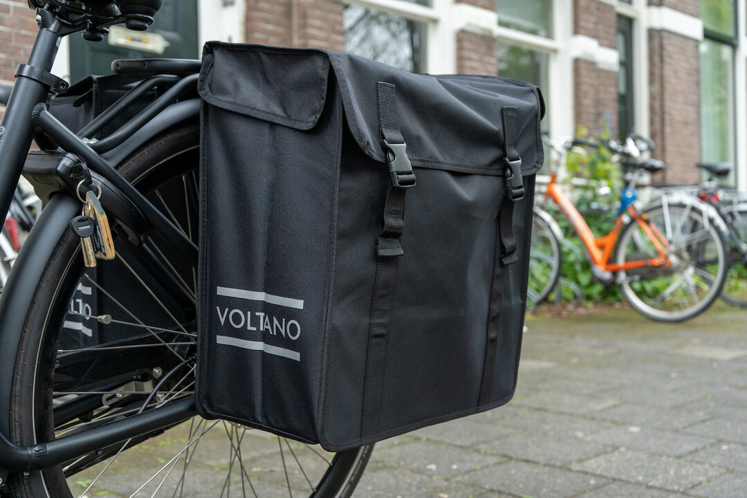 Voltano Dubbele Fietstas XXL - Zwart - 60 Liter