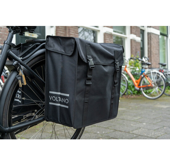 Voltano Dubbele Fietstas XXL - Zwart - 60 Liter