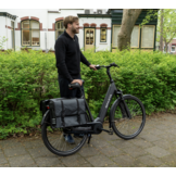 Voltano Dubbele Fietstas XL - Tarpaulin - 100% Waterdicht en Slijtvast - 48 Liter - Zwart