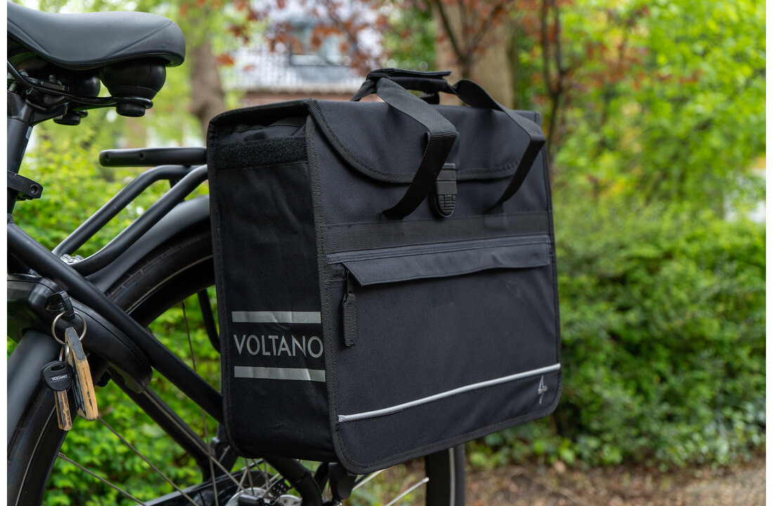 Voltano Voorgevormde Enkele Fietstas / Pakaftas - Zwart - 17L