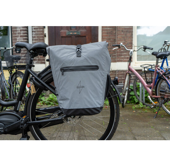 Voltano Luxe E-bike Fietstas 28L Special Edition - Reflecterend - Pakaftas Met Laptop vak - 100% Waterdicht
