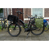 Voltano Luxe E-bike Fietstas 28L - Mos Groen - Pakaftas Met Laptop vak - 100% Waterdicht