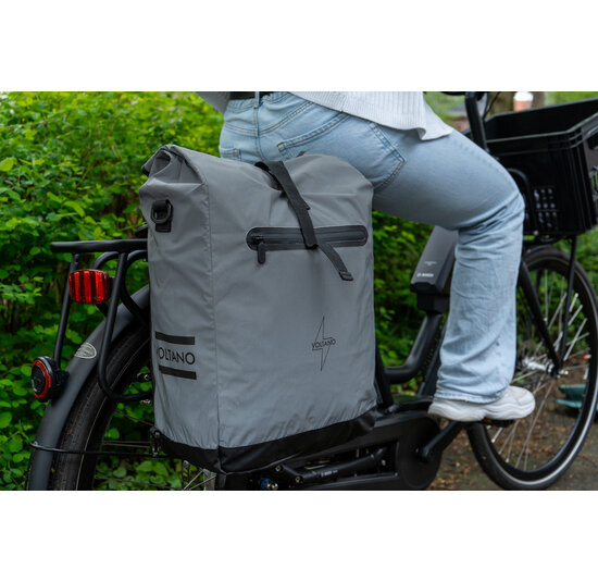 Voltano Luxe E-bike Fietstas / Rugtas Special Edition - Reflecterend - 28L - Laptopvak