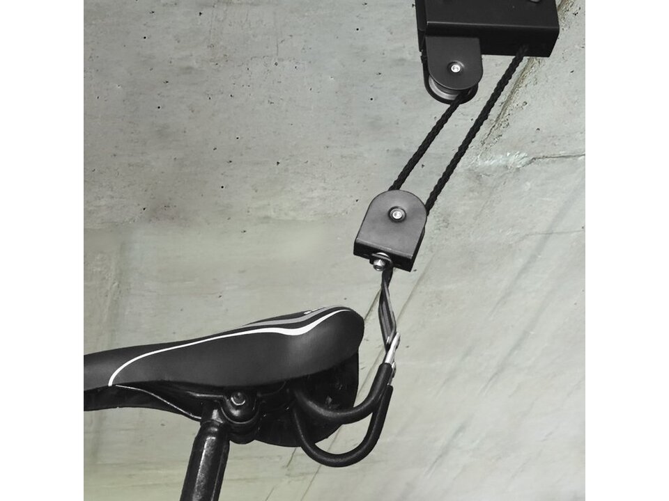 Dresco Fietslift Heavy Duty - Zwart - Ophangsysteem Fiets Tot 57 KG