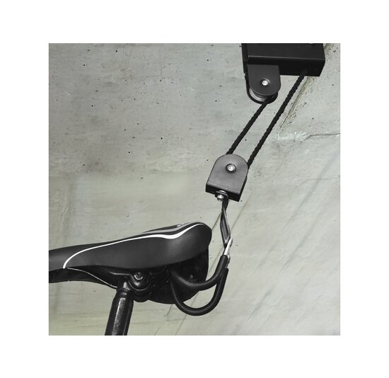 Dresco Fietslift Heavy Duty - Zwart - Ophangsysteem Fiets Tot 57 KG