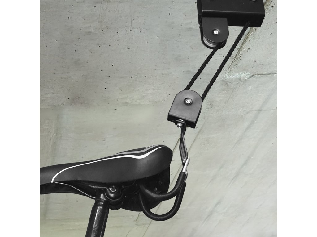 Dresco Fietslift Heavy Duty - Zwart - Ophangsysteem Fiets Tot 57 KG