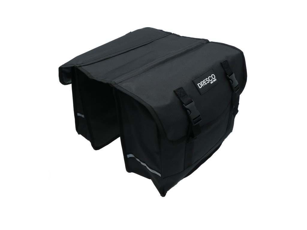 Dresco Dubbele Fietstas Basic - 30 Liter - Zwart