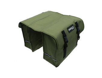 Dresco Dubbele Fietstas Basic - 30 Liter - Groen