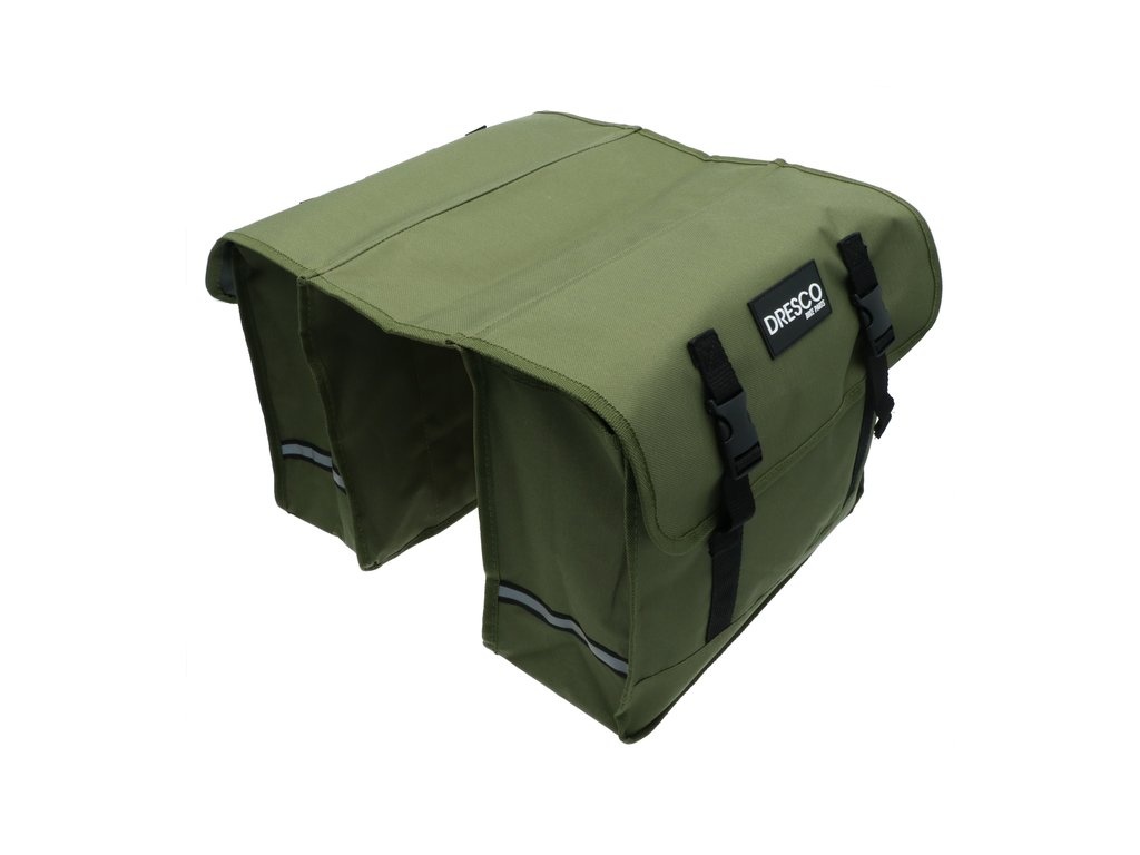 Dresco Dubbele Fietstas Basic - 30 Liter - Groen