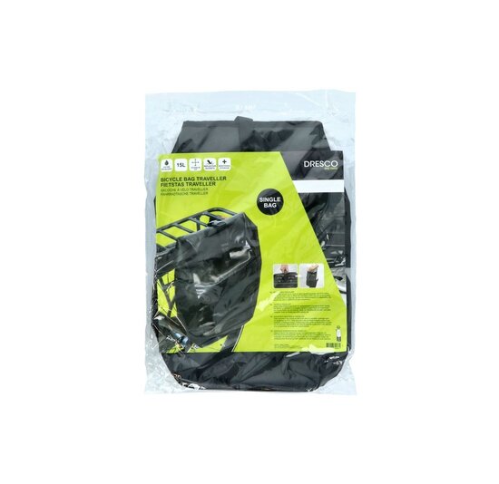 Dresco Enkele Fietstas Traveller - 15 Liter - Zwart