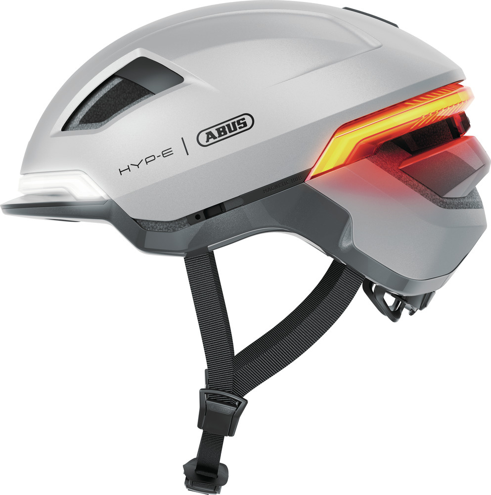 Abus HYP-E Pedelec Fietshelm - Gleam Silver