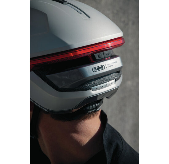 Abus HYP-E Pedelec Fietshelm - Gleam Silver