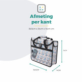 Voltano Voorgevormde Enkele Fietstas / Pakaftas - Light Flowers- 17L