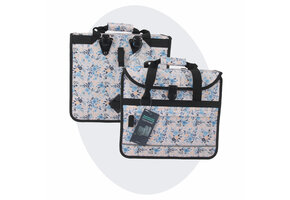 Voltano Voorgevormde Enkele Fietstas / Pakaftas - Light Flowers- 17L
