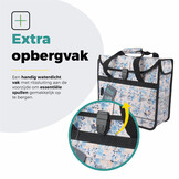 Voltano Voorgevormde Enkele Fietstas / Pakaftas - Light Flowers- 17L