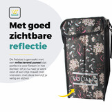 Voltano Dubbele Fietstas XXL - Pink Elegance - 60 Liter - Afstandshouder Optie