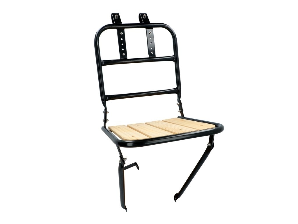 Dresco Bakkersrek Voordrager - Zwart Met Houten Inleg