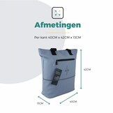 Voltano E-bike City Shopper - Ice Blauw - 22 Liter