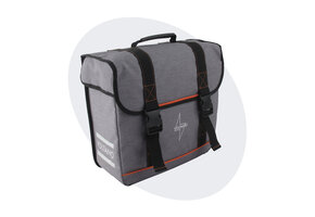 Voltano Enkele Fietstas Afgeschuind Rechts - Grijs