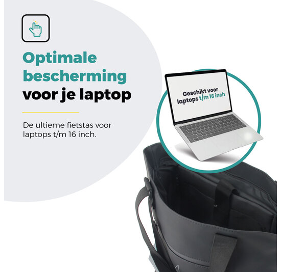 Voltano E-bike City Shopper - Zwart - 22 Liter