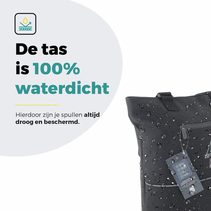 Voltano E-bike City Shopper - Zwart - 22 Liter