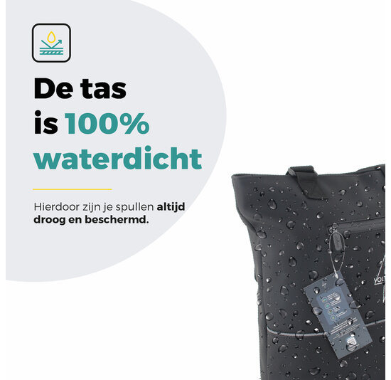 Voltano E-bike City Shopper - Zwart - 22 Liter