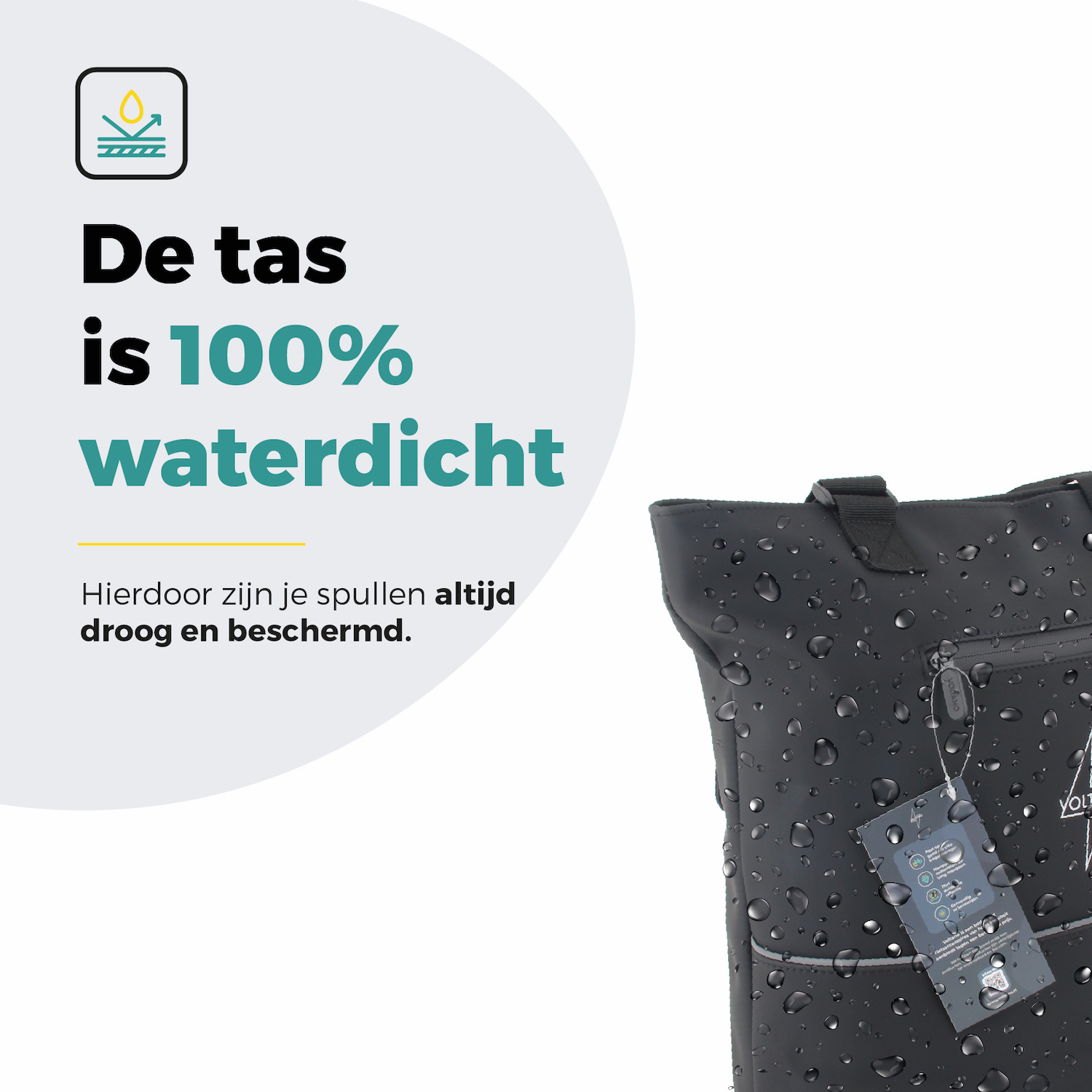 Voltano E-bike City Shopper - Zwart - 22 Liter