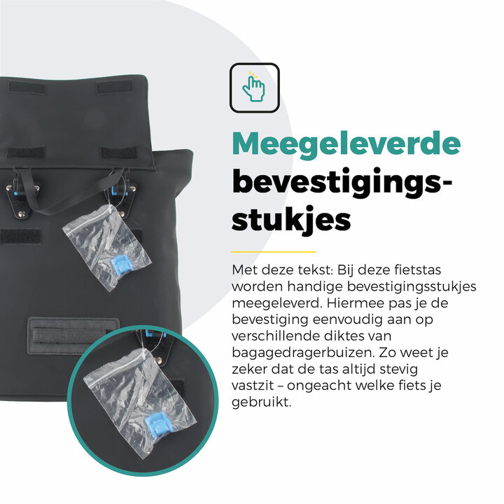 Voltano E-bike City Shopper - Zwart - 22 Liter