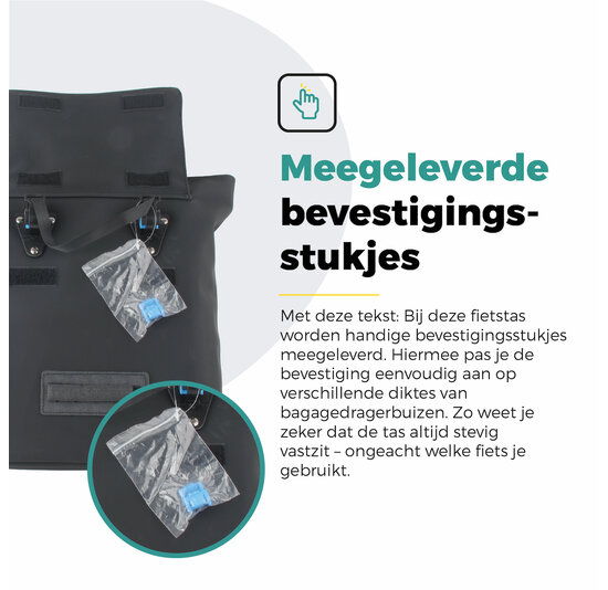 Voltano E-bike City Shopper - Zwart - 22 Liter