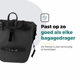 Voltano Enkele Fietstas Set E-bike - Zwart - 46 Liter