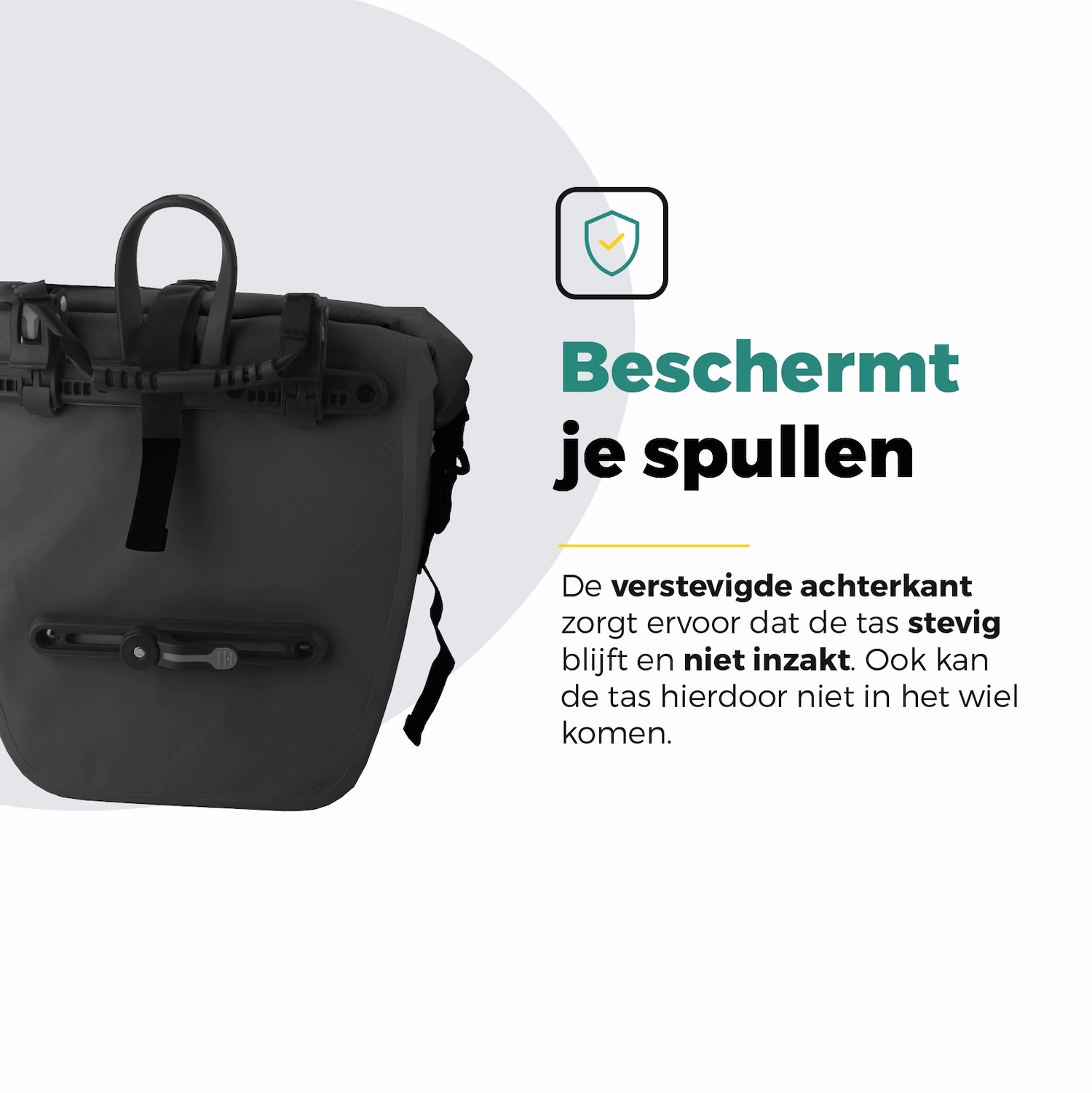 Voltano Enkele Fietstas Set E-bike - Zwart - 46 Liter