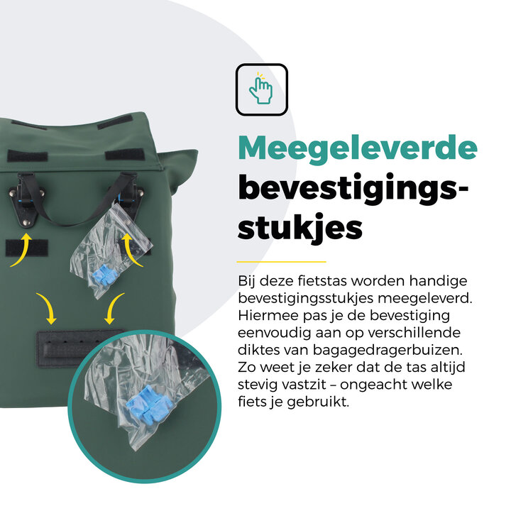 Voltano E-bike City Shopper - Olijf Groen - 22 Liter