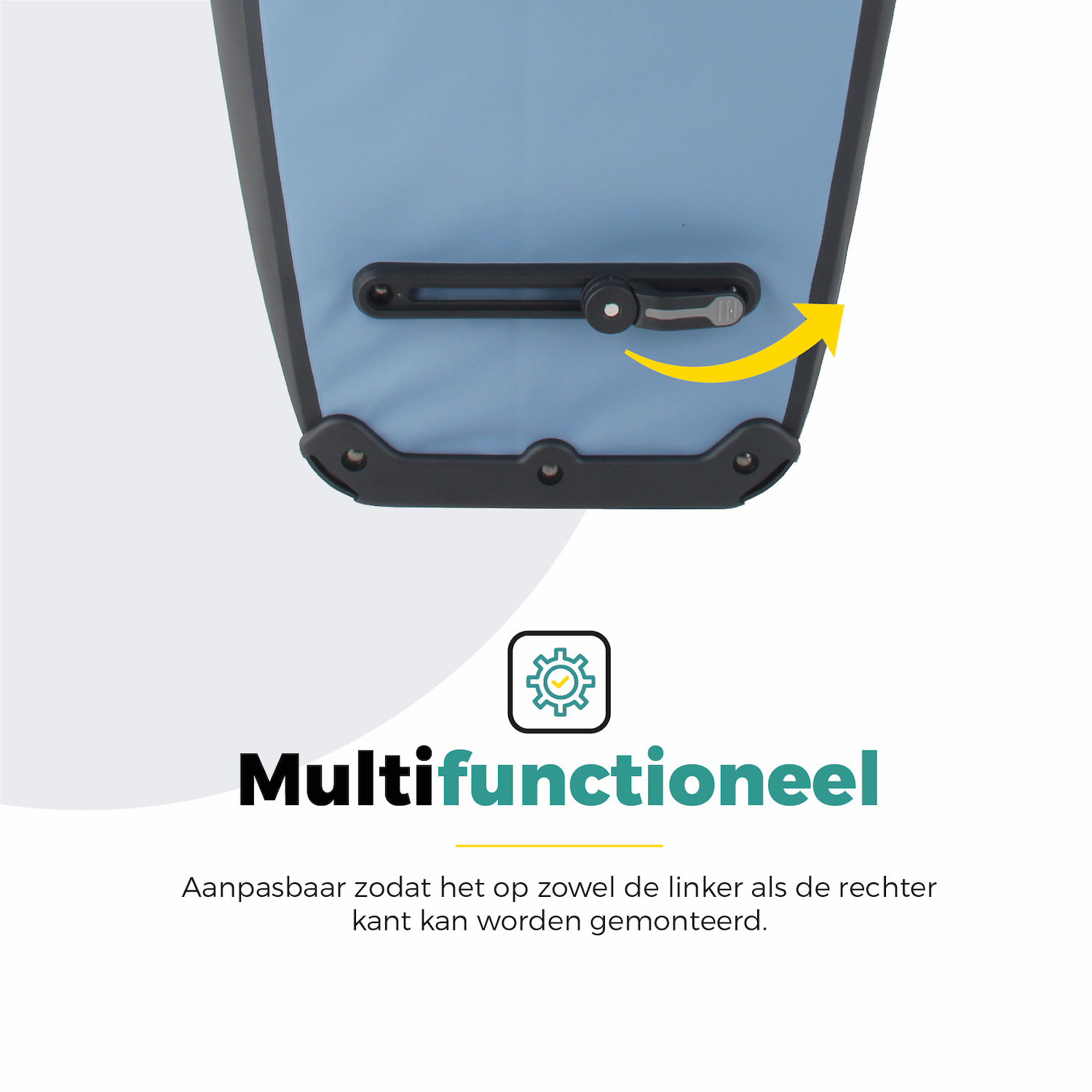 Voltano E-bike Shopper Fietstas - Ice Blauw / Zwart - 27 Liter