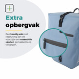 Voltano Enkele Fietstas Set E-bike - Ice Blauw - 46 Liter