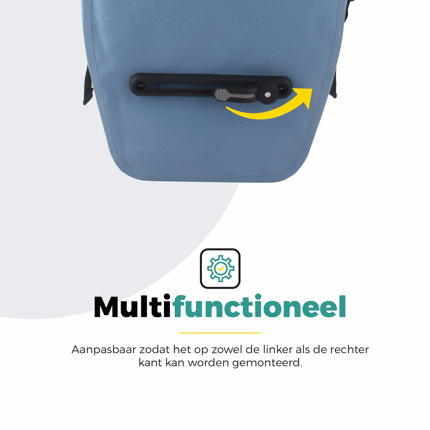 Voltano Enkele Fietstas Set E-bike - Ice Blauw - 46 Liter