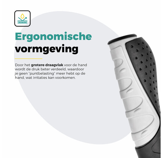 Voltano Ergonomische Fietshandvatten Zwart Grijs - 132 / 92 MM