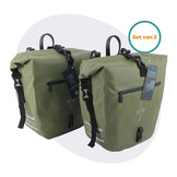 Voltano Enkele Fietstas Set E-bike - Olijf Groen - 46 Liter
