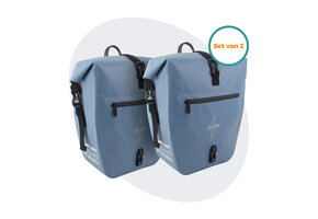 Voltano Enkele Fietstas Set E-bike - Ice Blauw - 46 Liter