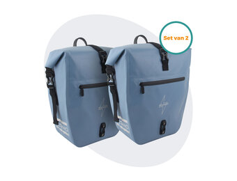 Voltano Enkele Fietstas Set E-bike - Ice Blauw - 46 Liter