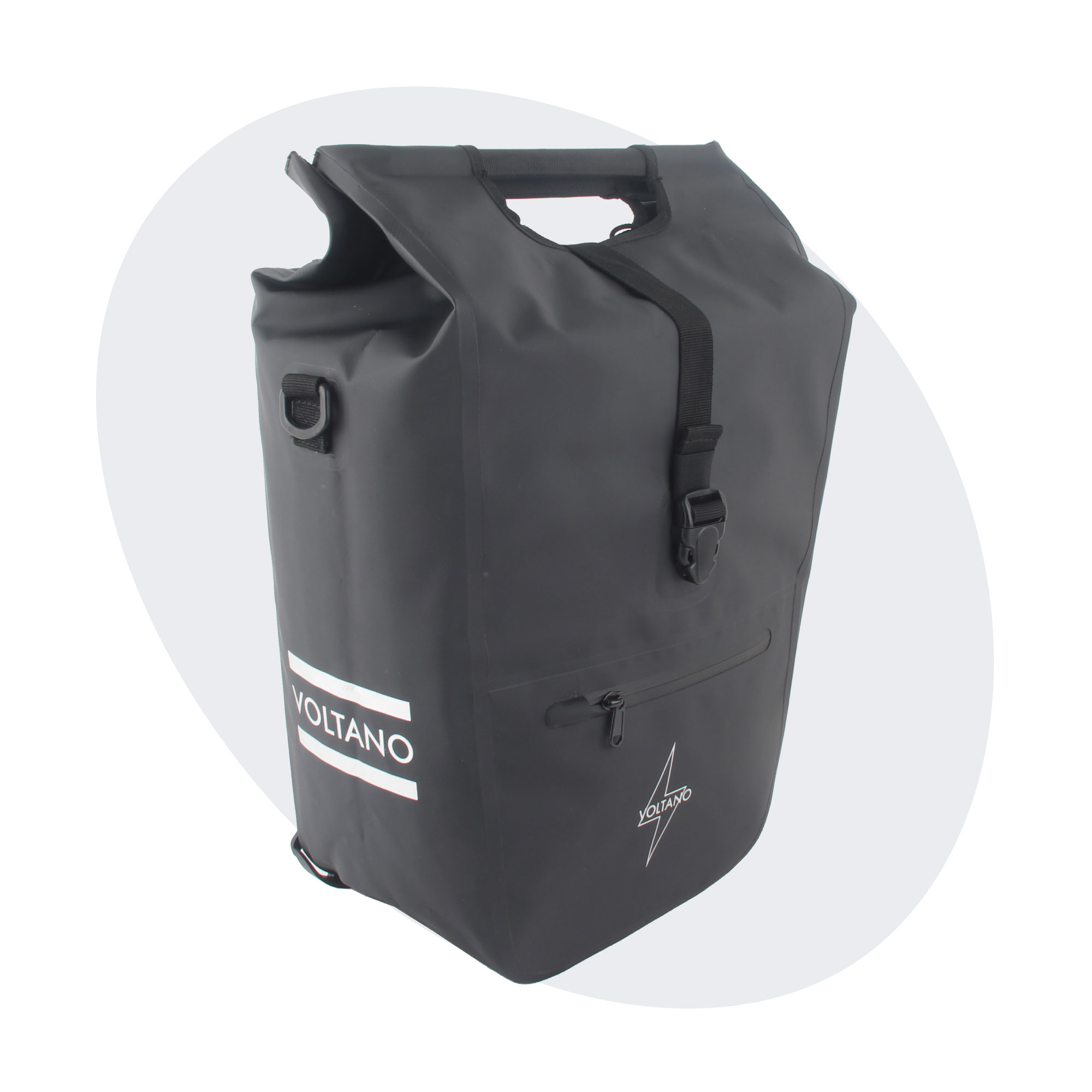 Voltano E-bike Shopper Fietstas - Zwart - 27 Liter