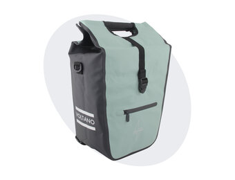 Voltano E-bike Shopper Fietstas - Mintgroen / Zwart