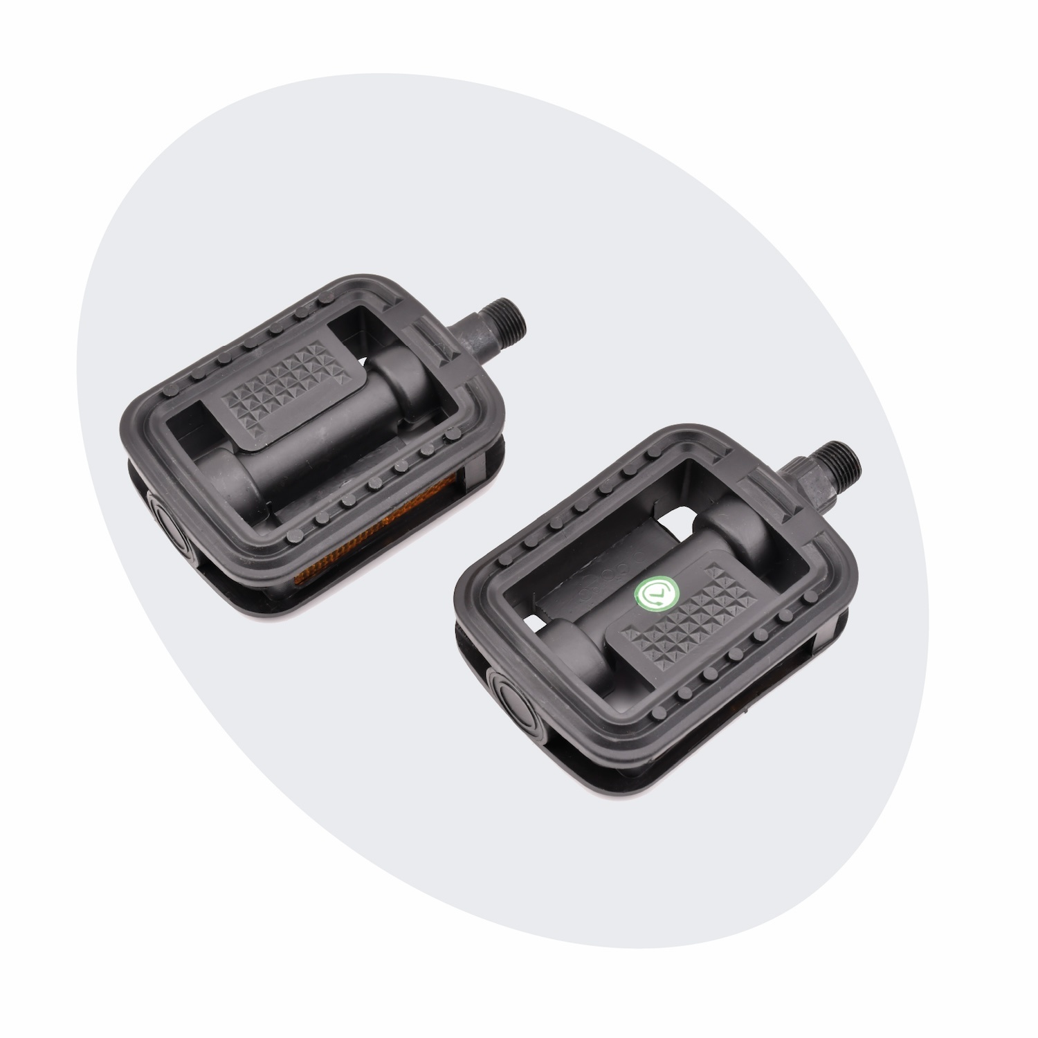 Voltano Antislip E-bike Fietspedalen 421115 Zwart - Universeel - Reflectoren