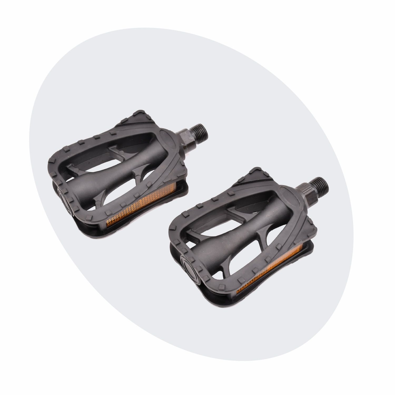 Voltano Antislip E-bike Fietspedalen 421165 Zwart - Universeel - Reflectoren