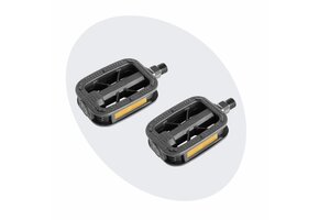 Voltano Antislip E-bike Fietspedalen 421125 Zwart - Universeel - Reflectoren