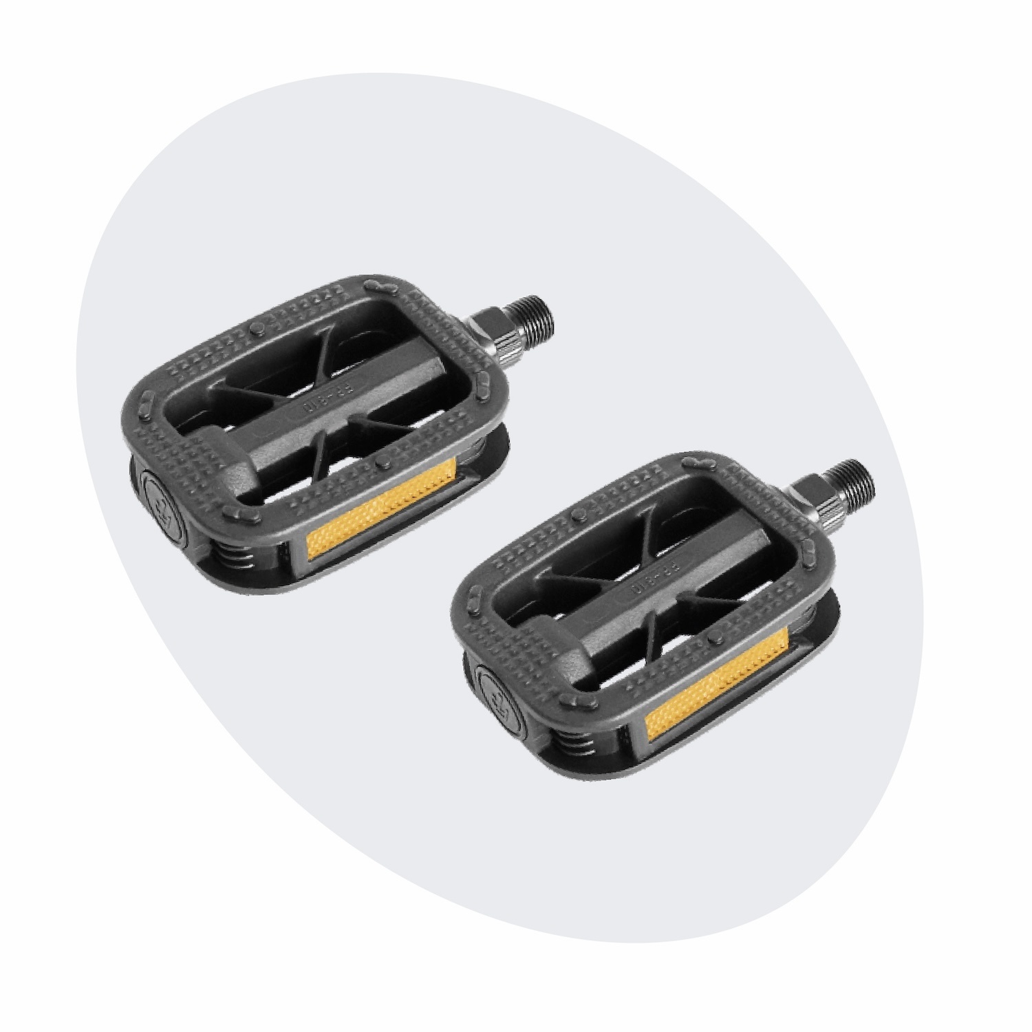 Voltano Antislip E-bike Fietspedalen 421125 Zwart - Universeel - Reflectoren