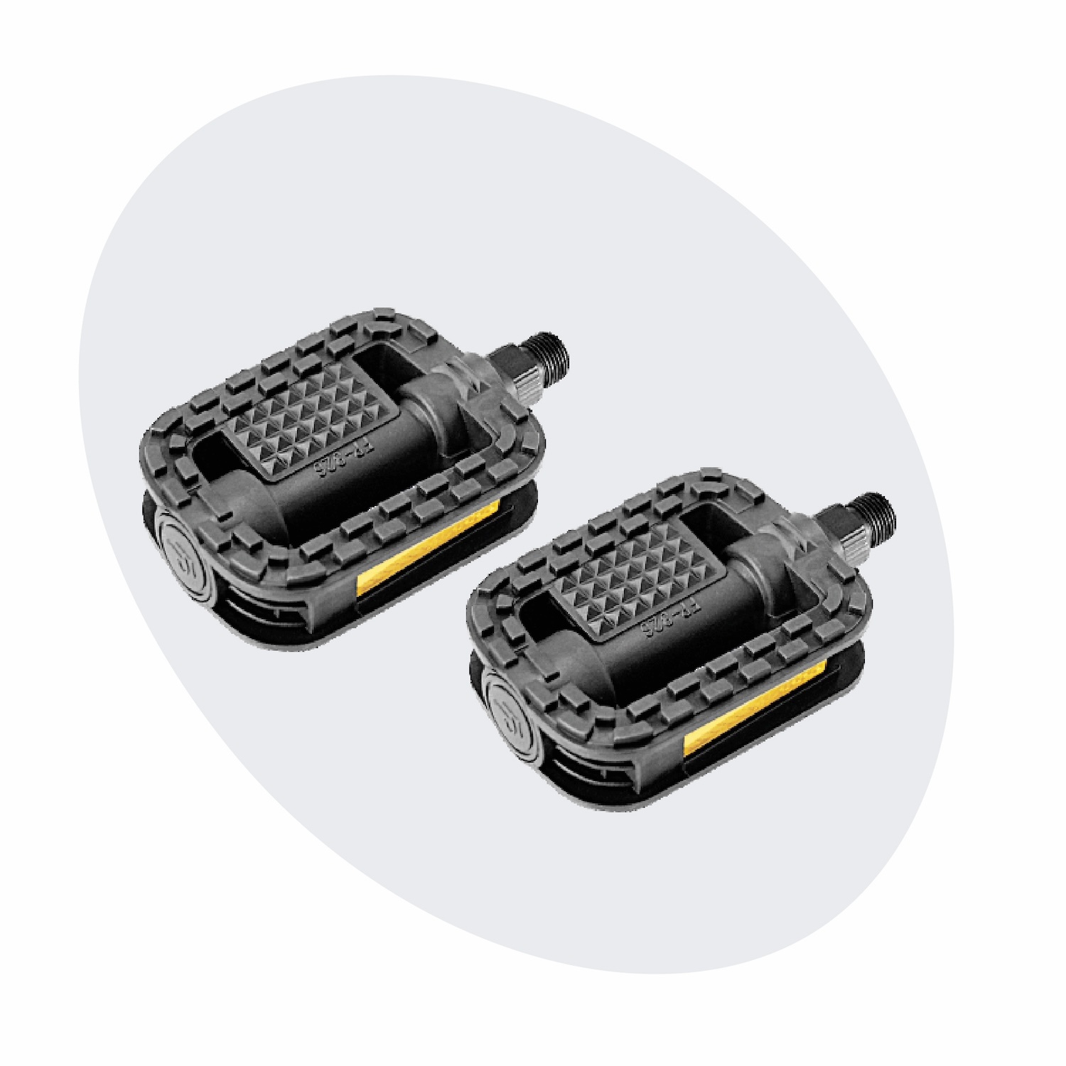 Voltano Antislip E-bike Fietspedalen 421112 Zwart - Universeel - Reflectoren