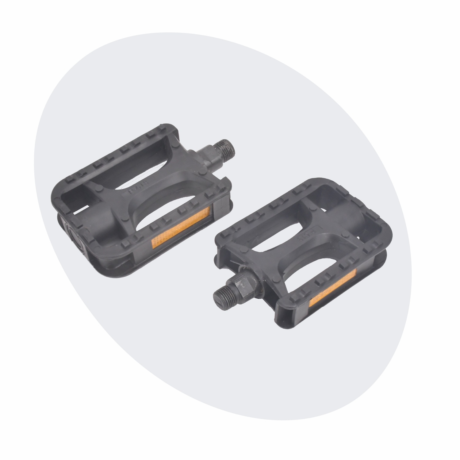 Voltano Antislip E-bike Fietspedalen 421110 Zwart - Universeel - Reflectoren